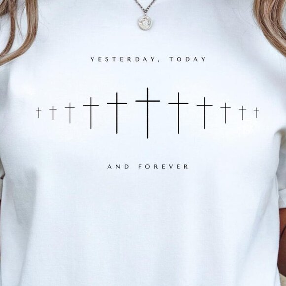 Faith Cross Shirt: Christian Bible Verse Unisex Tee - Picture 2 of 5